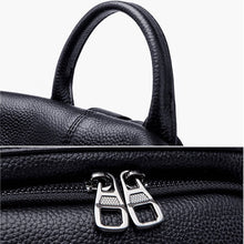 Load image into Gallery viewer, Women Leather Backpack Cowhide Genuine Leather Knapsack Colleague Girls Student School Bag  Lady Travel Packsack Shoulder Bags