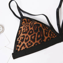 Load image into Gallery viewer, Women Leopard Sexy Lingerie Erotic Underwear Set Sexy Bra and Brief Sets Garters Underwear Sensual Lingerie Outfit