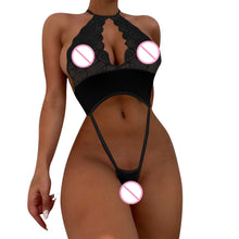 Load image into Gallery viewer, Women Lingerie Sexy Bodysuit Lace Deep V Teddy Babydoll See-through Sleepwear Hot Exotic Intimate Underwear Lenceria