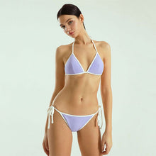 Load image into Gallery viewer, Women Low Waist Bikini Set Bandage Biquini Padded Two Pieces Swimsuit Sexy Bathing Suit Korea Style