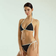 Load image into Gallery viewer, Women Low Waist Bikini Set Bandage Biquini Padded Two Pieces Swimsuit Sexy Bathing Suit Korea Style