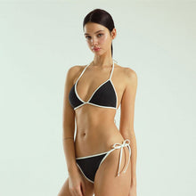 Load image into Gallery viewer, Women Low Waist Bikini Set Bandage Biquini Padded Two Pieces Swimsuit Sexy Bathing Suit Korea Style