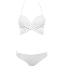 Load image into Gallery viewer, Women Low Waisted Bikinis Push Up Swimwear Bandage Biquinis Women Two Pieces Swimsuit Sexy Straps Bathing Suit