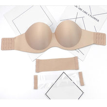 Load image into Gallery viewer, Women Magic Push Up Bra Strapless Women&#39;s Bras Underwired 1/2 Cup Back Band Dress Wedding backless invisible Bras G#