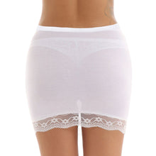 Load image into Gallery viewer, Women Mini Shirt Summer Sexy Slim Stretchy Lace Hem Solid Transparent Underskirt Female High Waist Pencil Skirt Club Fashion