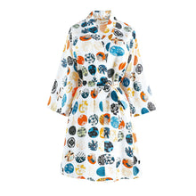 Load image into Gallery viewer, Women Night-robe Print Soft Comfortable Breathable Sleepwear Pajamas Homewear Cardigan Kimono Dressing Gown Female Bathrobe