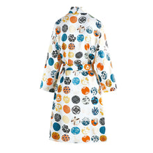 Load image into Gallery viewer, Women Night-robe Print Soft Comfortable Breathable Sleepwear Pajamas Homewear Cardigan Kimono Dressing Gown Female Bathrobe