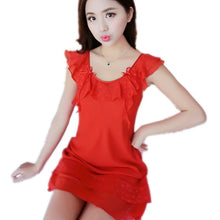 Load image into Gallery viewer, Women Nightwear Lingerie Dress Sleep Wear Women Clothing Nightgown Lingerie Lace Silk Womens Clothing Femme Homewear