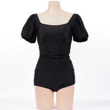 Load image into Gallery viewer, Women One Piece Short Sleeve Swimwear Bandage Backless Swimsuit Solid Bathing Suit Bodysuit Beachwear Korea Style 2022 new