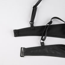 Load image into Gallery viewer, Women PU Leather Lingerie Swimwear Push Up Bikini Set Bra Top &amp; Briefs Brazilian Bathing Suit Swimming Suit Sexy Adult Swimsuit