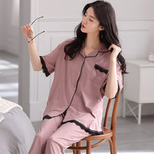 Load image into Gallery viewer, Women Pajama Plus Size Women&#39;s Pajamas Modal Cotton Pyjamas XXXL Pajamas For Women Sleepwear Summer PajamasWomen Pijama