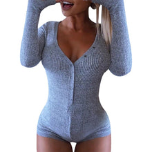 Load image into Gallery viewer, Women Pajama Sexy Polyester Onesie Ladies Sleepwear One Piece Jumpsuit Pajamas Nightwear for Adults Solid Sexy Nighties Short