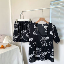 Load image into Gallery viewer, Women Pajamas for Women Two Piece Set Summer Sexy Nightwear Printed Night Dress Silk Sleepwear Set Sleeping Dress Nightgown