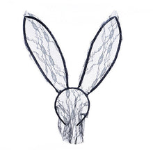 Load image into Gallery viewer, Women Rabbit Ears Sexy Lace Model Hair Band Bunny Veil Fashion Black Hair Accessories Halloween Party Mask Sex Tools