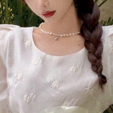 Load image into Gallery viewer, Women Robe 2021 Summer Jacquard New Slim Foreign Style A-line Dress Beading Chain Waist Cover Fashion Puff Sleeve O-neck Vestido