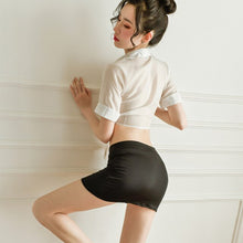 Load image into Gallery viewer, Women Sexy Cosplay Lingerie secretary Uniform teacher Set Ladies Sexy Costume Female boss Dress Lace Miniskirt Erotic Hip skirt