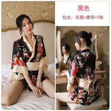 Load image into Gallery viewer, Women Sexy Costumes Exotic Skirt Thong Lingerie Dress Suit Japanese Kimono Style Role Play Femme Costume Nightwear
