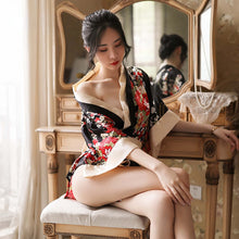 Load image into Gallery viewer, Women Sexy Costumes Exotic Skirt Thong Lingerie Dress Suit Japanese Kimono Style Role Play Femme Costume Nightwear