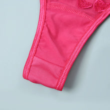 Load image into Gallery viewer, Women Sexy HEmbroidery Underwear 3 Pieces Set Erotic Bra and Brief Sets with Choker Straps Sensual Lingerie Lace Exotic Suit