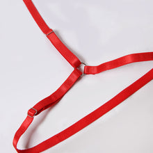 Load image into Gallery viewer, Women Sexy Hollow Out Underwear 4 Pieces Set Erotic Bra and Brief Sets with Garters Bow-Knot Sensual Lingerie Lace Exotic Suit