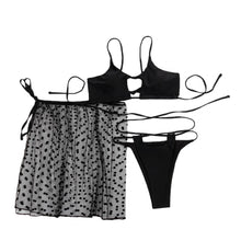 Load image into Gallery viewer, Women Sexy Hollow Push-Up Bra Underwear Split Swimsuit Bikini Set Beach Swimwear two piece bikini swimsuit for women купальник