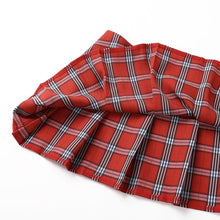 Load image into Gallery viewer, Women Sexy Lady Plaid Skirt Schoolgirl Sleepwear Mini Skirts Night Preppy Scottish Grid Pleated Miniskirt Fancy Parties Clubwear