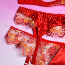 Load image into Gallery viewer, Women Sexy Lingerie Bra Set Sexy Lingerie Exotic Costumes Underwear Perspective Bra with Garters Exotic Porn Erotic Home Sets