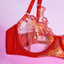 Load image into Gallery viewer, Women Sexy Lingerie Bra Set Sexy Lingerie Exotic Costumes Underwear Perspective Bra with Garters Exotic Porn Erotic Home Sets