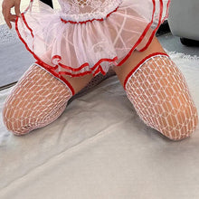 Load image into Gallery viewer, Women Sexy Lingerie Hollow Out Lace Sheer Mesh Ruffles Lingerie Costume 2022