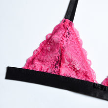 Load image into Gallery viewer, Women Sexy Lingerie Lace Underwear Erotic Push Up Bra and Brief Set Garters Belt Sensual Lingerie Exotic Underwear