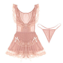 Load image into Gallery viewer, Women Sexy Lingerie Nightgown Sleepwear Summer Night Dress Sexy Chemise Deep V-neck Nightdress Nightgowns Women Sleep Dress