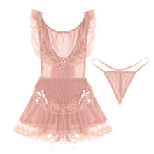 Load image into Gallery viewer, Women Sexy Lingerie Nightgown Sleepwear Summer Night Dress Sexy Chemise Deep V-neck Nightdress Nightgowns Women Sleep Dress