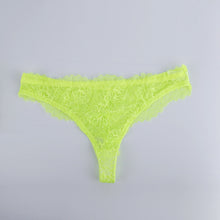 Load image into Gallery viewer, Women Sexy Lingerie Underwear Set Lace Push Up Gather Bra Sex Panties Transparent Erotic Sensual Lingerie Fluorescence Underwear