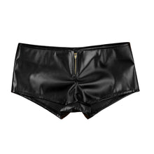 Load image into Gallery viewer, Women Sexy Nightclub Dance Shorts Low Waist Shiny Faux Leather Shorts Sexy Slim Pole Dance Clubwear Hot Mini Shorts Leggings