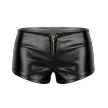 Load image into Gallery viewer, Women Sexy Nightclub Dance Shorts Low Waist Shiny Faux Leather Shorts Sexy Slim Pole Dance Clubwear Hot Mini Shorts Leggings