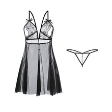 Load image into Gallery viewer, Women Sexy Nightwear Summer Sleepwear Perspective Temptation Sling Nightdress Thin Lace Hollow Backless Nightgowns Night Gowns
