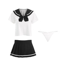 Load image into Gallery viewer, Women Sexy Student Uniform School Girl Ladies Erotic Lingerie Cosplay Costume Babydoll Dress Bow Tops Miniskirt Outfits