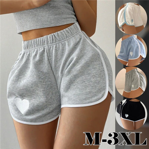Women Simple Shorts Casual Shorts Summer High Elastic Wide Leg Sweat Short Home Beach Pants Female Sports Shorts Indoor Outdoor