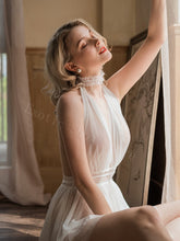 Load image into Gallery viewer, Women Sleepwear Sexy Sleeping Nightdress Lace Waistband Marilyn Monroe Costume Dress Lace Sling Fairy Young Girl Night Gown