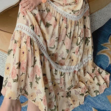 Load image into Gallery viewer, Women Sleeveless Summer Dress Floral Print Slash Neck Lace-up Spaghetti Strap Chiffon Dresses Ladies Long Dress Vestido De Mujer