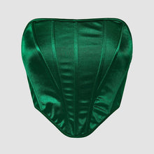 Load image into Gallery viewer, Women Sleeveless Summer Sexy White Corset Crop Top Fashion Backless Diamond Crop Fishbone Wrapped Elegant Tank Top 2023