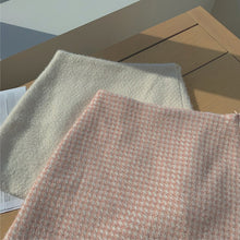 Load image into Gallery viewer, Women Small Fragrance Suit Plus Cotton Thick Winter Rabbit Fur Collar Woolen Female Short Coat Short Skirt Two-Piece Suit/Sets