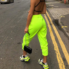 Load image into Gallery viewer, Women Sport Sweatpants Autumn Stretch Sports Pants Fashion Solid Female Drawstring Joggers Pants High Waist Running Gym Pants