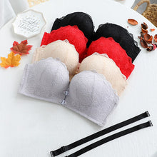 Load image into Gallery viewer, Women Strapless Bra Seamless Sexy Push Up Bra Invisible Lingerie Non-slip Bralette Top bh Comfort 1/2 Cup Underwear