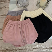 Load image into Gallery viewer, Women Summer Shorts High Elastic Lace Up Drawstring Wide Leg Sweat Short Fitness Running Shorts Loose Casual Large Sports Pants