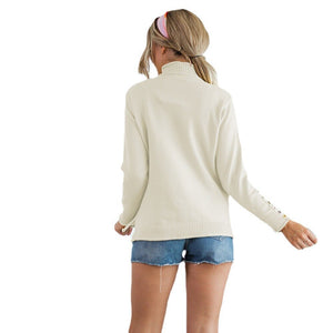 Women Sweater Knitted Sweater Women Pullovers Casual Chic Pullover Knitted Sweaters Pull Femme Sweater Ladies Pull Femme