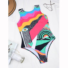 Load image into Gallery viewer, Women Swimwear Pop Art One Piece Swimsuit Female Monokini Swimming Suits Bathing Suits Print Swimsuits For Women Swimwear Beach