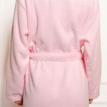 Load image into Gallery viewer, Women Towel Bathrobe 100%Cotton Long Thick Absorbent Terry Bath Robe Kimono Men LightWeight Waffle Solid Dressing Gown Sleepwear