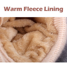 Load image into Gallery viewer, Women Winter Knitted Windproof Cap Scarf Knitting Thickening Hat Female Wool Hat Plus Velvet Ski Mask Hat Ear Protection Cap New