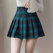 Load image into Gallery viewer, Women Zipper High Waist School Girl Pleated Plaid Skirt Sexy Mini Skirt Plus Size Harajuku Short Skirt New Korean Plaid Skirt